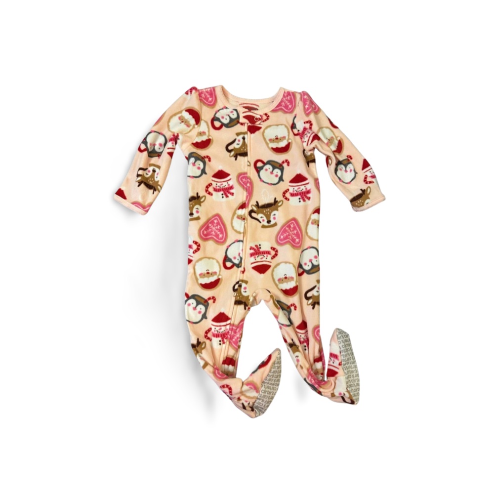 Carter's Pink and‎ Red Fleece Onesie